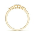 thumbnail image 2 of ANGARA Natural Diamond Composite Heart Promise Ring in 14K Yellow Gold for Women (Size-1.5mm| Color-I-J| Clarity-I1-I2) | April Birthstone, Anniversary, Jewelry Gift for Women | Natural Diamond Ring, 2 of 8