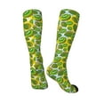 thumbnail image 4 of Haiem Watercolor Kiwi Fruits Summer Socks, Funny Novelty Crazy Design Cotton Socks Sports Socks Knee High Socks For Men, Women,1Pairs - Gift For Working Friends, 4 of 9