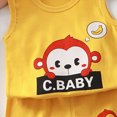 thumbnail image 4 of mgoYE 9 Month Baby Girl Clothes Toddler Boys Cotton Tank Top and Shorts Set, Summer Outfit|Light Yellow 2-3 Years, 4 of 5