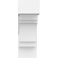 thumbnail image 2 of 5"W x 16"D x 16"H Standard Merced Architectural Grade PVC Bracket with Block Ends, 2 of 11