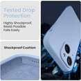 thumbnail image 4 of for iPhone 15 Case, Silicone Upgraded [Camera Protection] Phone Case with [2 Screen Protectors], Soft Anti-Scratch Microfiber Lining Inside, 6.1 inch, Light Blue, 4 of 11