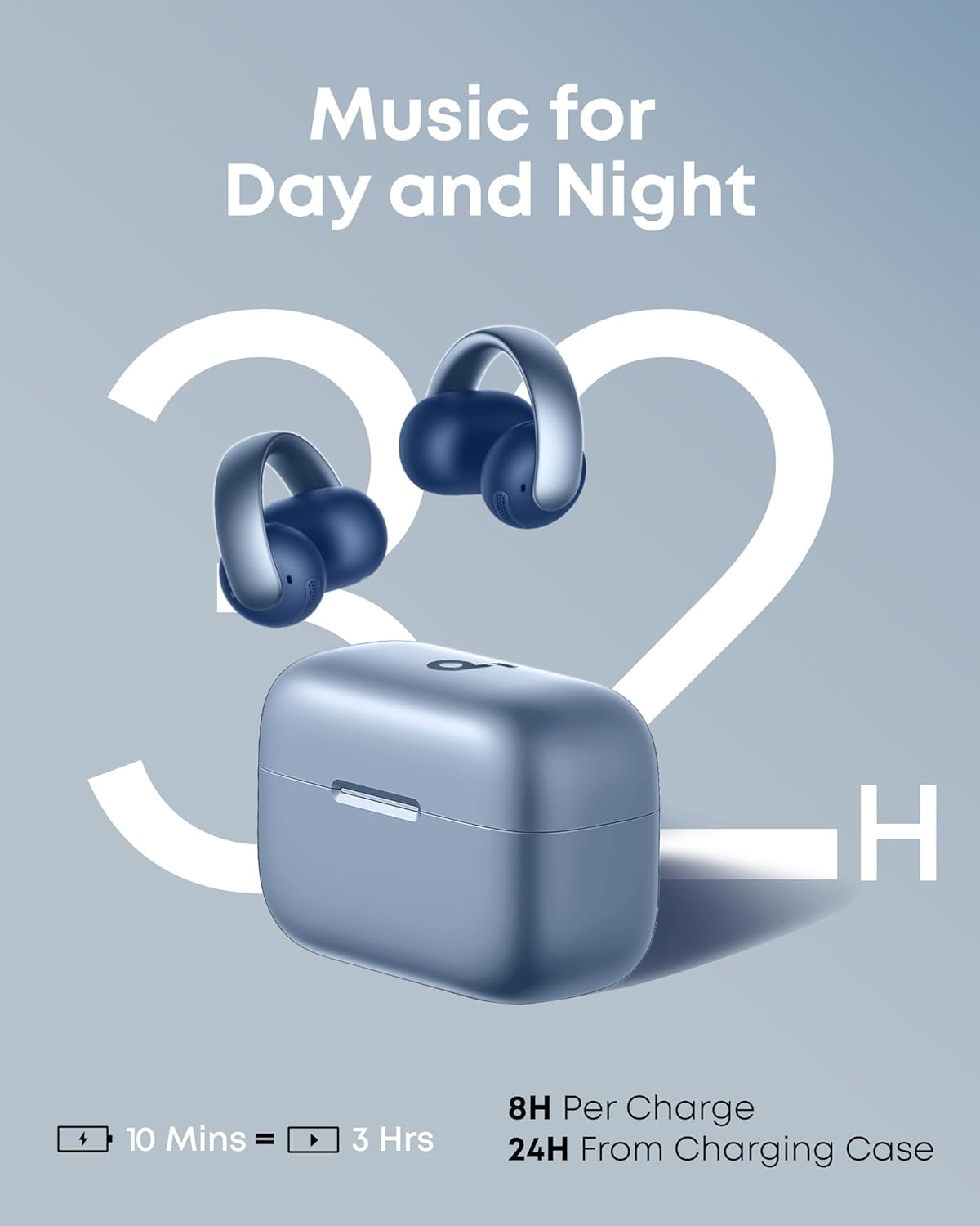 Soundcore AeroClip Open-Ear Clip-on Earbuds, Adaptive Comfort