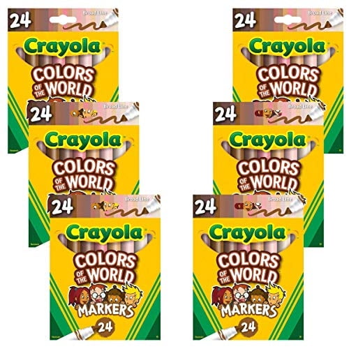 Marcadores Crayola Colors of the World, paquete de 24, marca