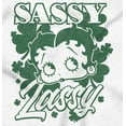 thumbnail image 2 of Betty Boop Saint Paddys Sassy Lassy Women's Graphic T Shirt Tees Brisco Brands S, 2 of 6