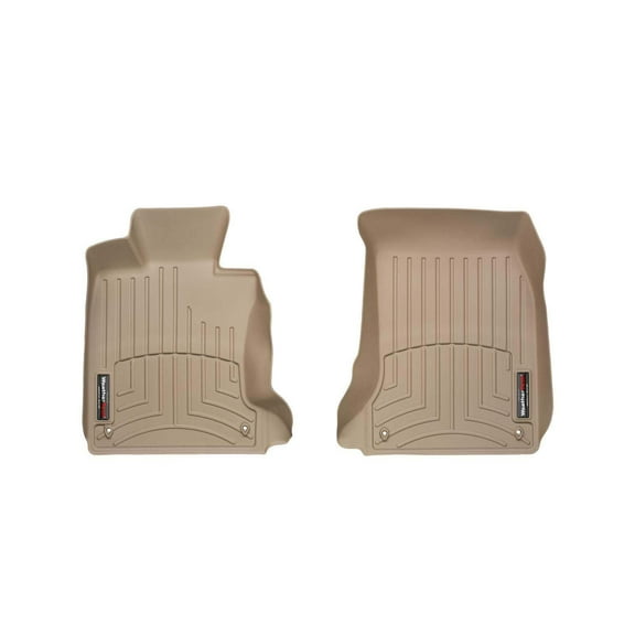 WeatherTech Custom Fit FloorLiners compatible with BMW 545i, 525i, 528i, 530i, 535i, 550i - 1st Row (Driver & Passenger), Tan