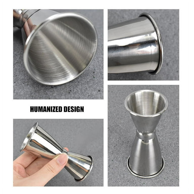SUTENG Double Jigger Cocktail Jiggers Barware Alcohol Measuring Tool,18/8  Stainless Steel,Home Bar Supply Tools Measuring Jigger Cocktail  Professional