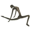 Handcrafted Cast Bronze Female in Launch Yoga Position Sculpture