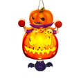 thumbnail image 2 of 1Pc Halloween Lighted Hanging Pumpkin Lantern, Pumpkin Halloween Wall Decor for Home Party Indoor Outdoor (Pumpkin), 2 of 7