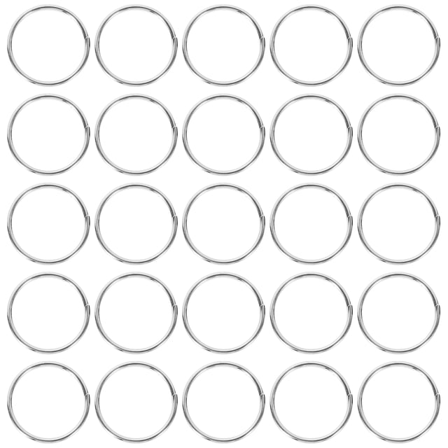 200 Pcs Anneaux Fendus en Métal Petits Anneaux Ronds Porte-Clés en Métal Anneaux Ronds Porte-Clés
