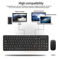 thumbnail image 3 of Silent Wireless Keyboard And Mouse Mini Universal 2.4g Receiver Keyboard With Mouse Chocolate Keycap Keyboard For Pc Laptop, 3 of 4
