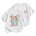 thumbnail image 1 of TZEWGL Tops For Child Short Sleeved T Shirt Print Crewneck Top For Newborns size 8-9T, 1 of 4