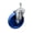 Swivel - No Brake - Blue, variant on 4 Inch Solid Polyurethane Swivel 3/8 Inch Stem Caster Set with Total Lock Brake