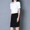 thumbnail image 7 of Women's Interview formal Outfit Clothing without Ironing Short Sleeved Shirt for Women Business Short Sleeved Shirt for L Women Blending Shirts Women Shirts(XXXL), 7 of 7