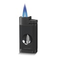thumbnail image 2 of Vertigo Saber Black Double Torch Flame with Slide Out V Cutter, 2 of 3