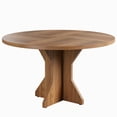 thumbnail image 1 of Kojooin Round Dining Table for 4-6 People, 47 Inch Circle Kitchen Table with Sturdy Pedestal Base, 1 of 7
