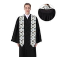 thumbnail image 4 of Haiem Tractor and Dumper Pattern Graduation Stole 2024 | Premium Satin Sash for Graduation Ceremony, 4 of 7