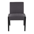 thumbnail image 3 of Porch & Den  Carmen Chair in Black Wood - Set of 2 Grey Fabric Polyester, Foam, 3 of 7