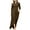 Coffee, variant on Posijego Long Sleeve Dress for Women Button Down Shirt Maxi Dress Solid Color Casual Beach Dress with Pockets