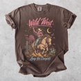 thumbnail image 3 of Comfort Colors Wild Retro West TShirt, Western Graphic Tee, Vintage Cowboy Aesthetic Tshirt, Country Concert Apparel, Cowgirl Gift T-Shirt, 3 of 4