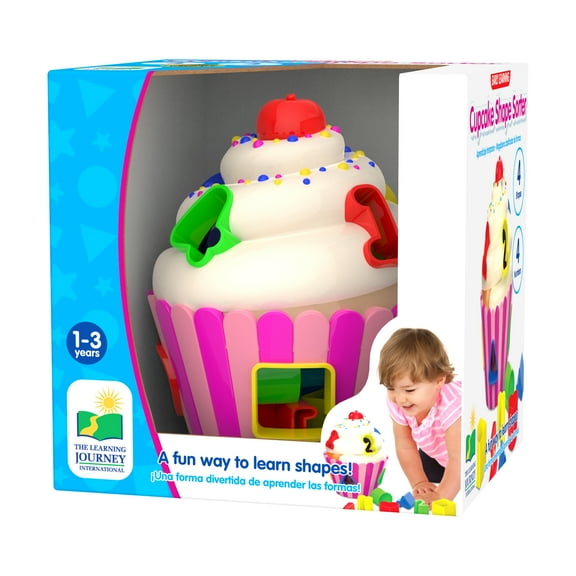 The Learning Journey – Early Learning – Cupcake Shape Sorter – Baby and Toddler Games & Gifts for Boys & Girls Ages 12 Months and Up – Award Winning Game
