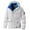 White, variant on TFEOQRY Men's Solid Color Hooded Padded Coats Winter Thermal Long Sleeve Hooded Heavy Coat Button Zipper Casual Outcoat White