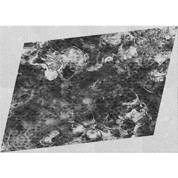Ahgly Company Machine Washable Indoor Rectangle Transitional Silver Gray Area Rugs, 8' x 12'