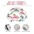 thumbnail image 4 of Yoga Dogs Poses Shower Cap, Reusable Bath Hair Hat for all Hair Lengths Hair Cover with Elastic Band Double Waterproof Layers Bathing Hat, 4 of 5