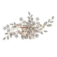 thumbnail image 1 of Shisuyan Bridal Hair Comb Golden Zinc Alloy Rhinestone 1Pcs 6.1x3.0in, 1 of 8