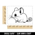 thumbnail image 2 of Field Mouse Rodent with Curled Tail Rectangle Rubber Stamp Stamping Scrapbooking Crafting - Small 1.7in, 2 of 7