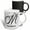 Multicolor, variant on 3drose, White Marble Monogram M - Murphy, 11oz Mug