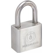 Magmaus PDL/40 Heavy Duty Lock with 3 Keys - [Stainless Steel] Weatherproof Padlock for Outdoor Use - Ideal for Storage Unit, Shipping Container, Gate