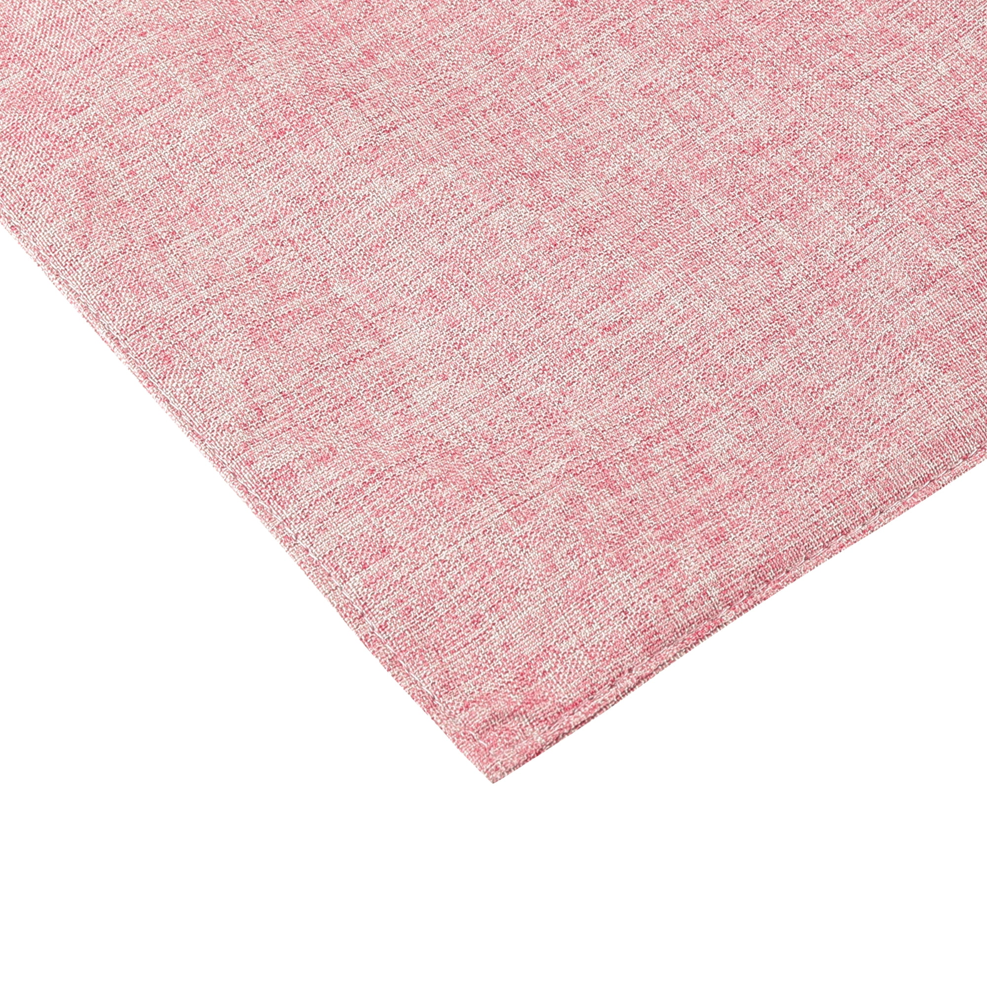 Unique Bargains Placemats Set of 6 Heat Resistant Place Imitation Linen Place Table Mats Light Pink