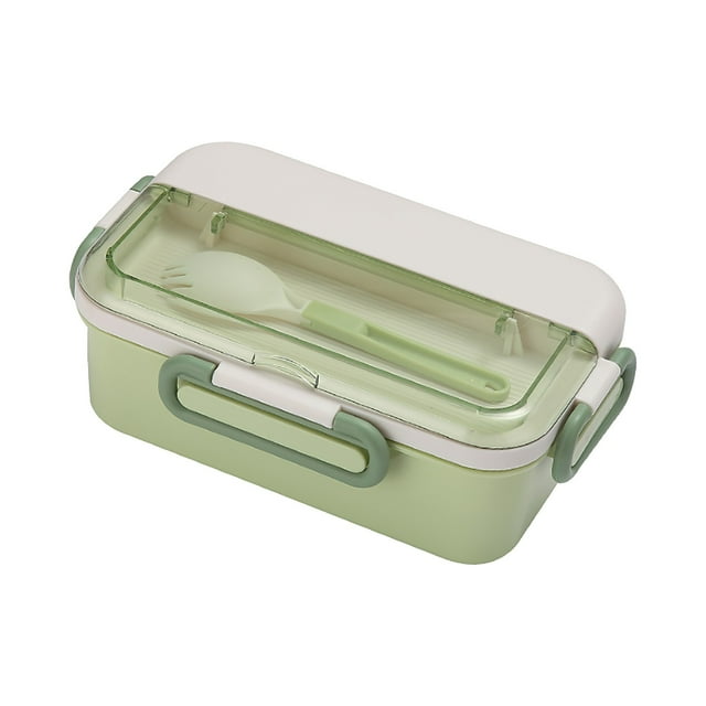 VogueV #01 Clearance Waterproof Lunch Box with Compartment Plastic Lunch Box Microwave Sealed Kids School Lunch Plate Kitchen Food Storage Container Fresh-Keeping Bags Green