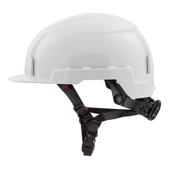 Milwaukee 48-73-1321 White Front Brim Safety Helmet (USA) - Type 2, Class E