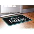 thumbnail image 2 of ThisWear Holiday Decor Happy Holidays Snow Wreath Home Decor Christmas Welcome Mat 2 Pack Doormats Multi, 2 of 3