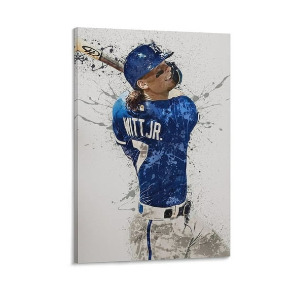 Bobby Witt Jr Canvas Poster Room Aesthetic Poster Print Art Wall Painting Canvas Posters Gifts Modern Bedroom Decor 24x36inch(60x90cm)