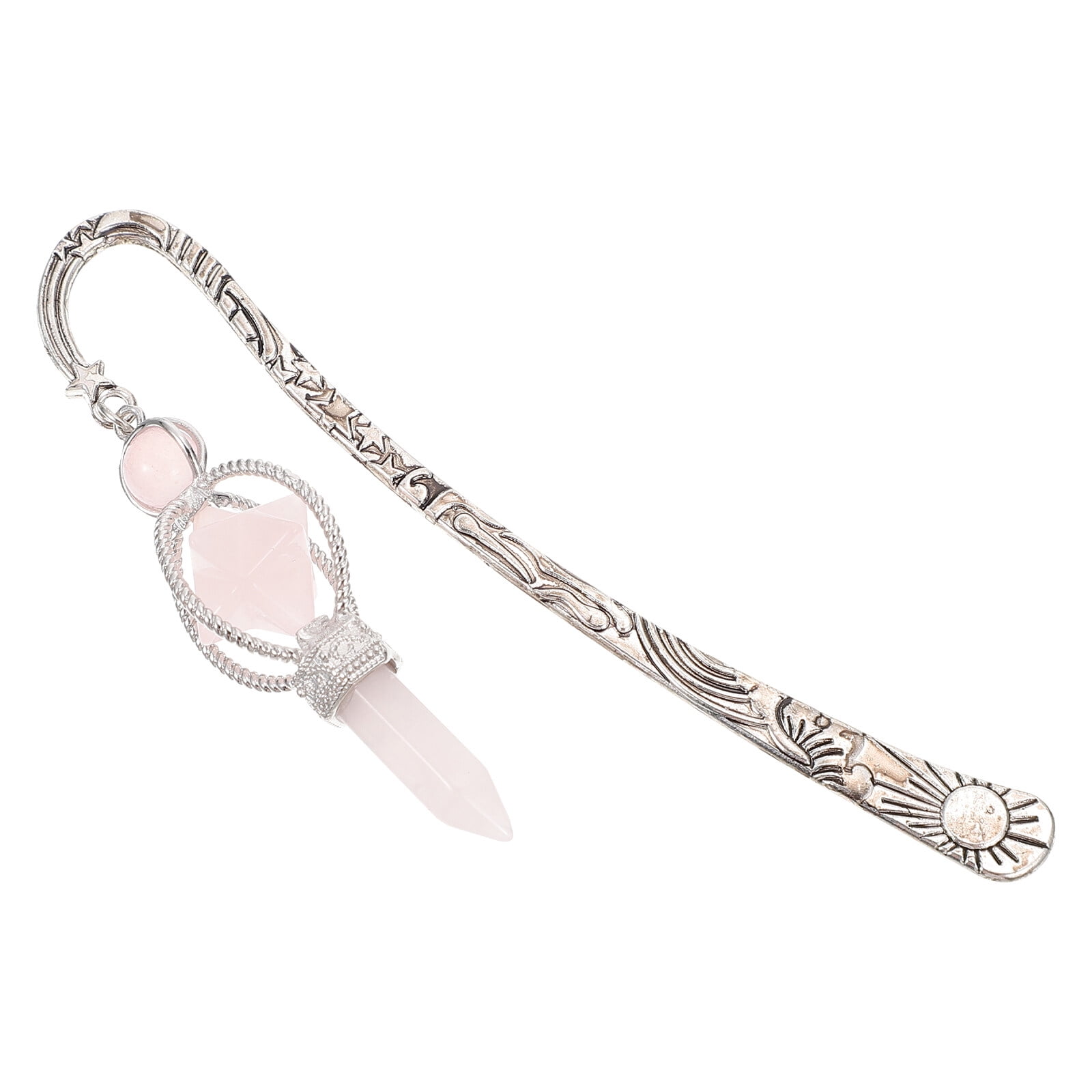 WORGEOUS 3 pcs  Creative Crystal Craft Bookmark Unique Bookmark Pendant Book Reading Tag