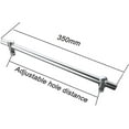 thumbnail image 2 of Adjustable Sliding Shower Glass Door Handle with Single Towel Bar - Perfect Replacement for Interior and Exterior Bathroom Doors with Adjustable Hole Distance Knobs., 2 of 7