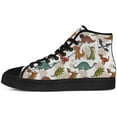 thumbnail image 3 of Aidianart Dinosaur High Top Canvas Sneakers Mens High Top Shoes Size 4, 3 of 5