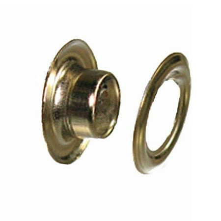 - #00 Grommets Solid Brass Nickle Finish with Washer Leather Craft - 100 Pack