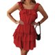 thumbnail image 2 of Txlixc Vestido de Mujer con Hombros Descubiertos, Color sólido, sin Mangas, con Volantes, de Longitud Media, para Fiesta, Club Txlixc Home Furnishing, 2 of 5