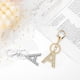 thumbnail image 3 of XWSHYW Llaveros Llavero con Letras, Accesorios para Mujeres y Niñas, Llave Inicial con Purpurina Dorada, 3 of 4