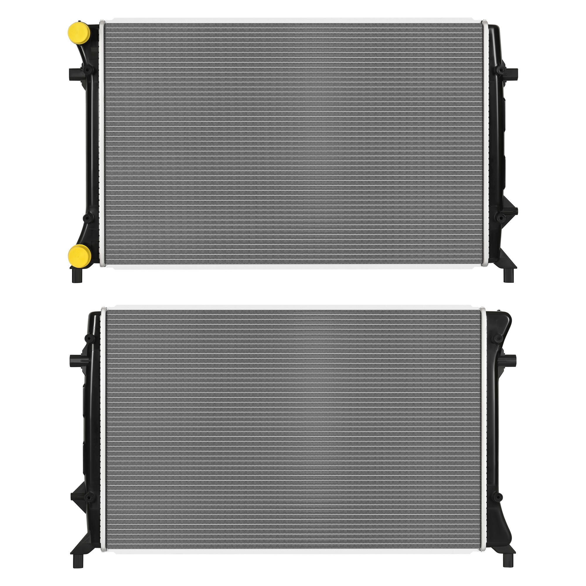 LEDKINGDOMUS Radiator for 2005-2010 VW Jetta 2.0L 2.5L / 2006-2009 Rabbit / 2008 GTI / 2010-2014 Golf L4 L5 Direct Fit High-Efficiency Cooling Replacement OE Design 25.59" Core
