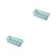 thumbnail image 2 of Injueey Cesta de almacenamiento ahuecada - Organizador conveniente y elegante para cualquier habitación Snacks ABS Cestas de almacenamiento Azul nórdico 2Conjunto, 2 of 6