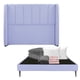 thumbnail image 1 of Box Base Cama Slim Queen Size+Cabecera Foss Lila+Almohada Royal Twin+Protector Lux+Sabanas Royal+Edredon Homy, 1 of 8