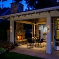 thumbnail image 6 of C Cattleya Black 2-Light 30W Dimmable LED Outdoor Wall Light with Frosted Glass Diffuser, 6 of 8