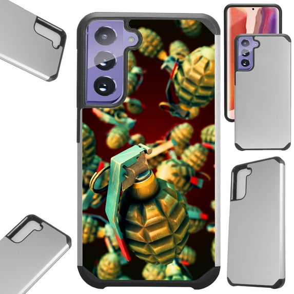 Compatible with Samsung Galaxy S21 5G Hybrid Fusion Guard Phone Case Cover (Grenade)