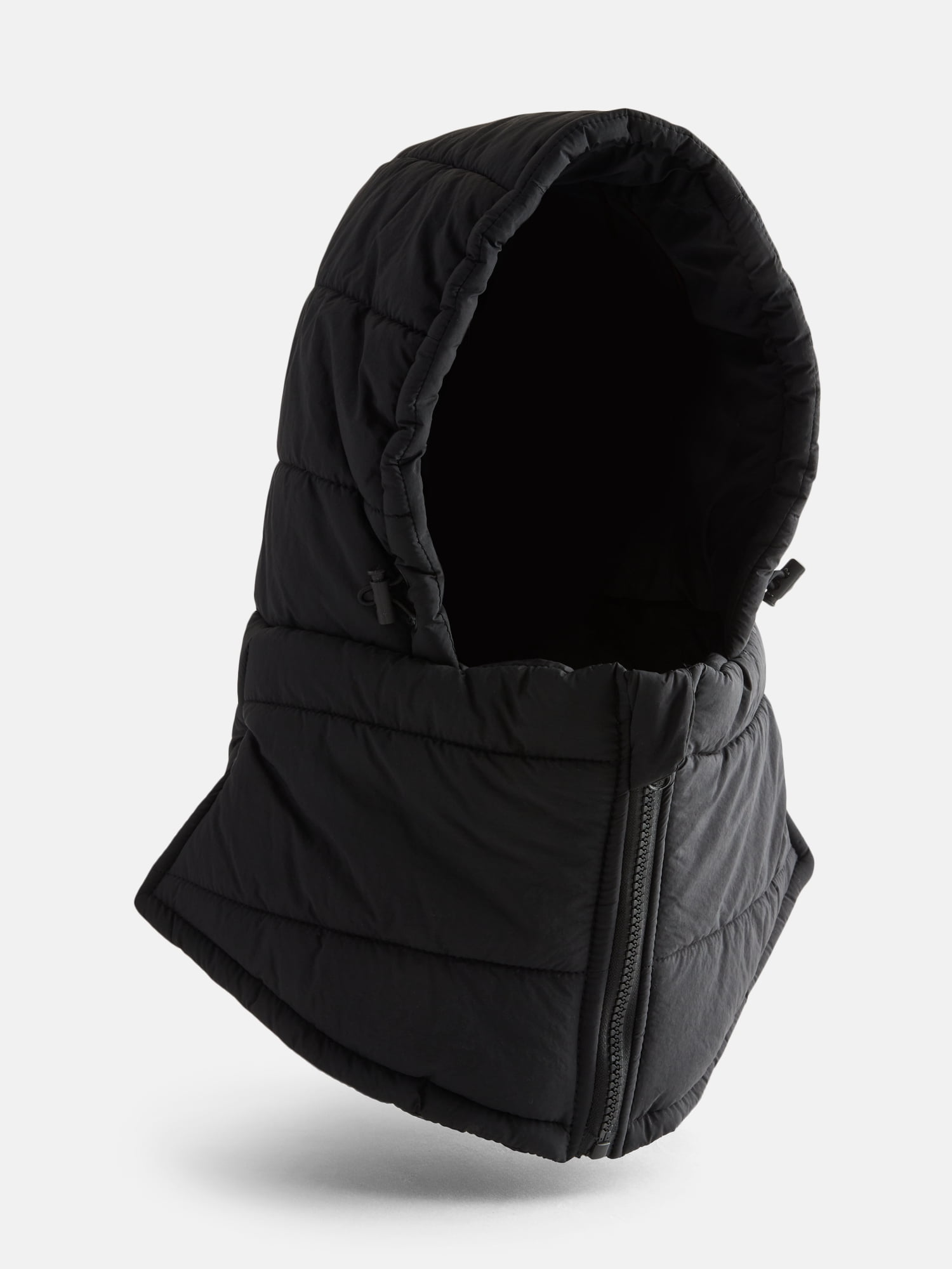 No Boundaries Women's Puffer Balaclava, Black Soot