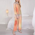 thumbnail image 3 of Balery The Sunset of Dandelion Conjunto de Pijama con Estampado para Mujer, Conjunto de Dos Piezas con Manga Larga, Ropa de Dormir Suave con Bolsillos, Pijamas Cómodos-Medium, 3 of 7