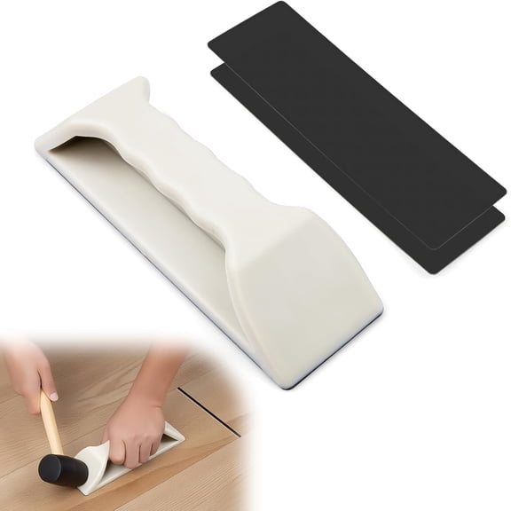 Floor Gap Fixer Tool, Heavy Duty Plank Grabber for Laminate and LVP Flooring, Non-Damaging Gap Repair Kit with 2 Extra Adhesive Pads, 8.86 x 2.68 Inches